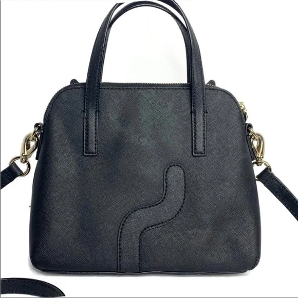 Kate Spade Small Malise Black Cat Blue Eyes Bag Halloween Theme Novelty Rare